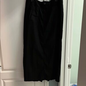 Anthropologie Black Midi Skirt